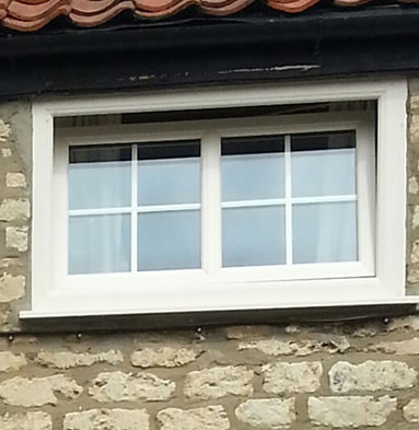 Tilt and turn window close up