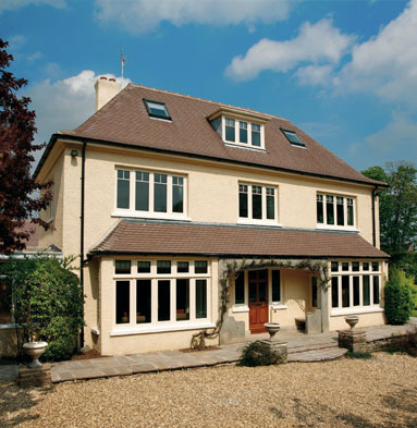 upvc windows front of house